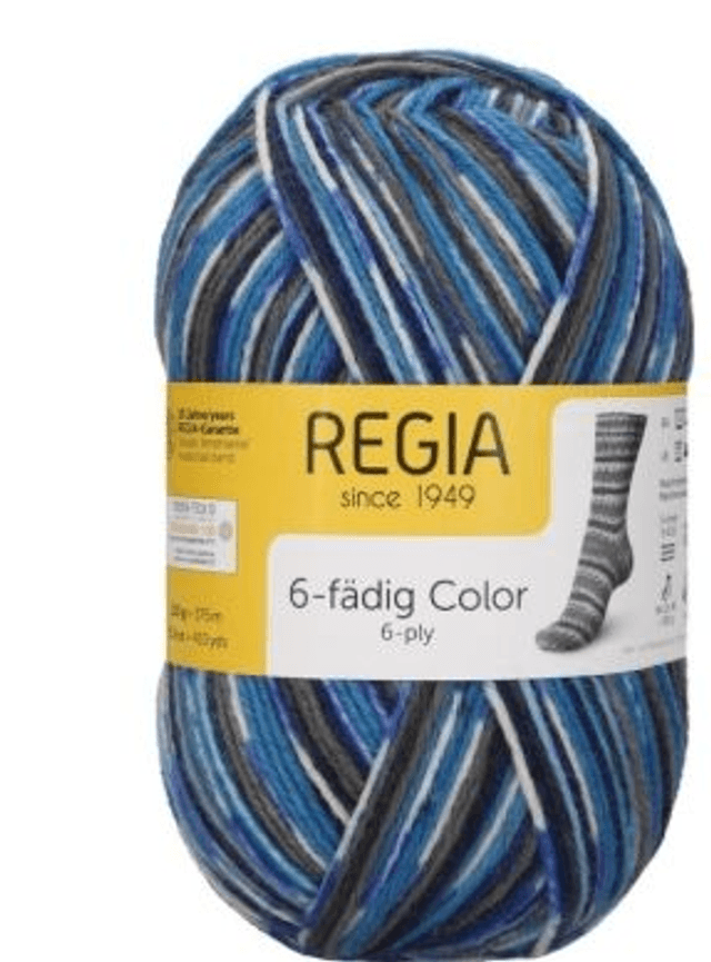 Sockenwolle Regia 6-fach Color