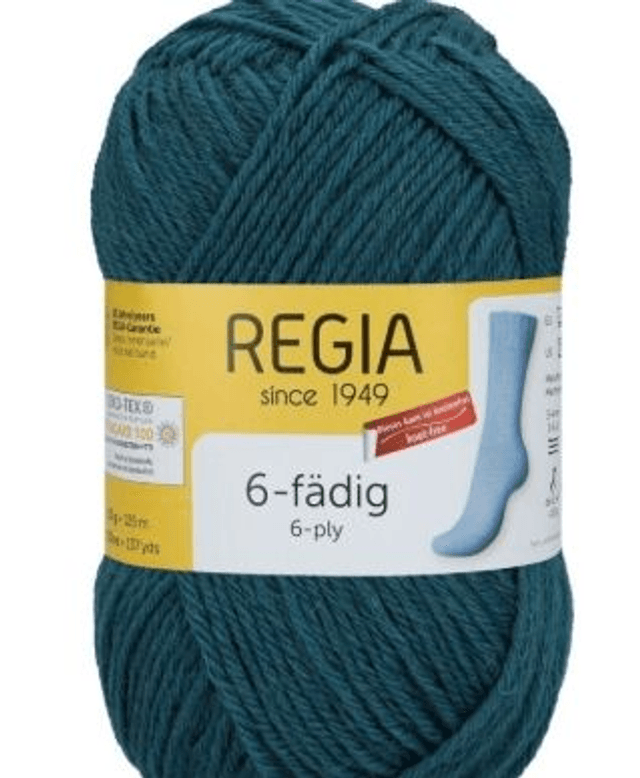Sockenwolle Regia 6-fach uni