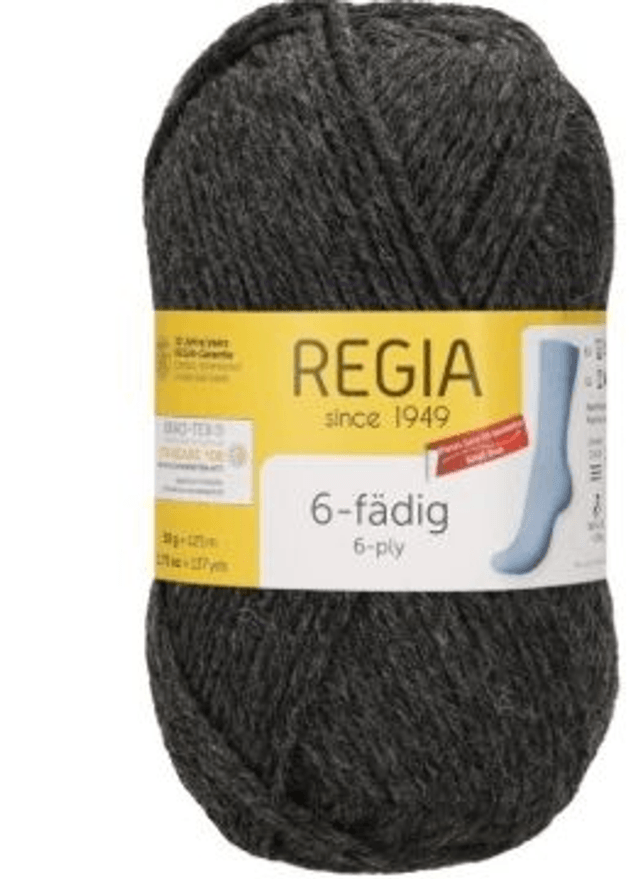 Sockenwolle Regia 6-fach uni