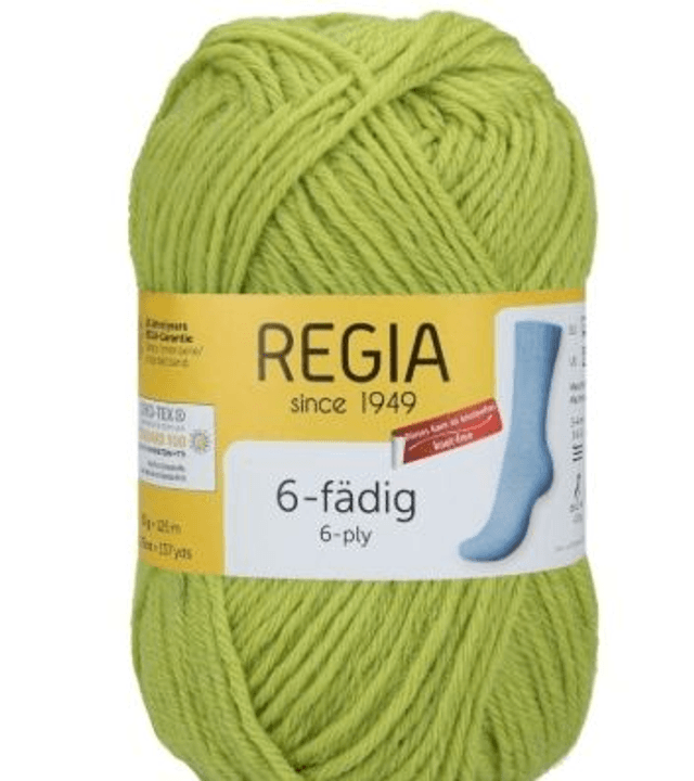Sockenwolle Regia 6-fach uni