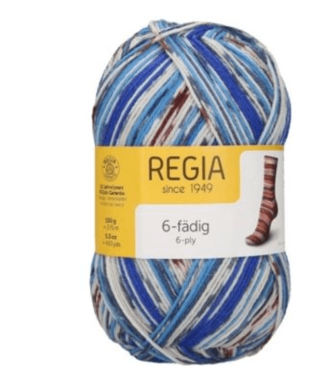 Sockenwolle Regia 6-fach Color