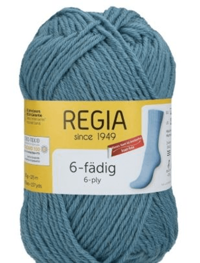Sockenwolle Regia 6-fach uni
