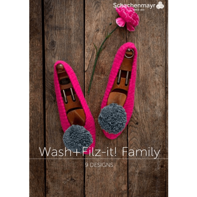 Schachenmayr Booklet - Wash+Filz-it! Family. 7 Designs